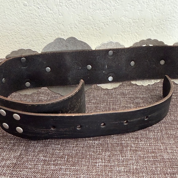 NWT Banana Republic Black Belt with Ornate Silver Buckle - Picture 7 of 8